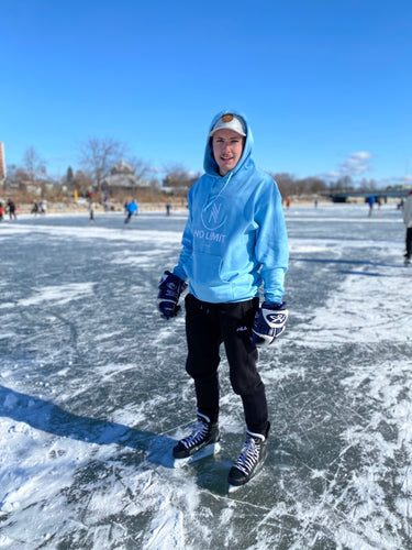 Classic Logo Hoodie - Light Blue